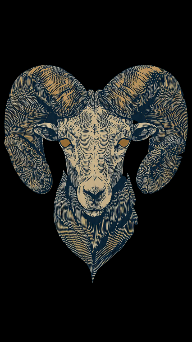 aries zodiac illustration