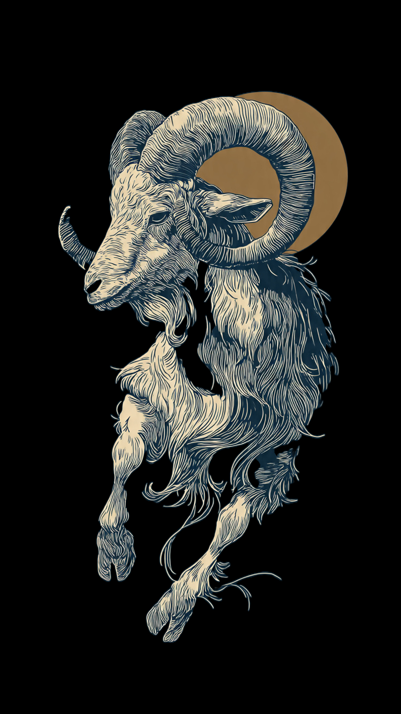 capricorn zodiac illustration