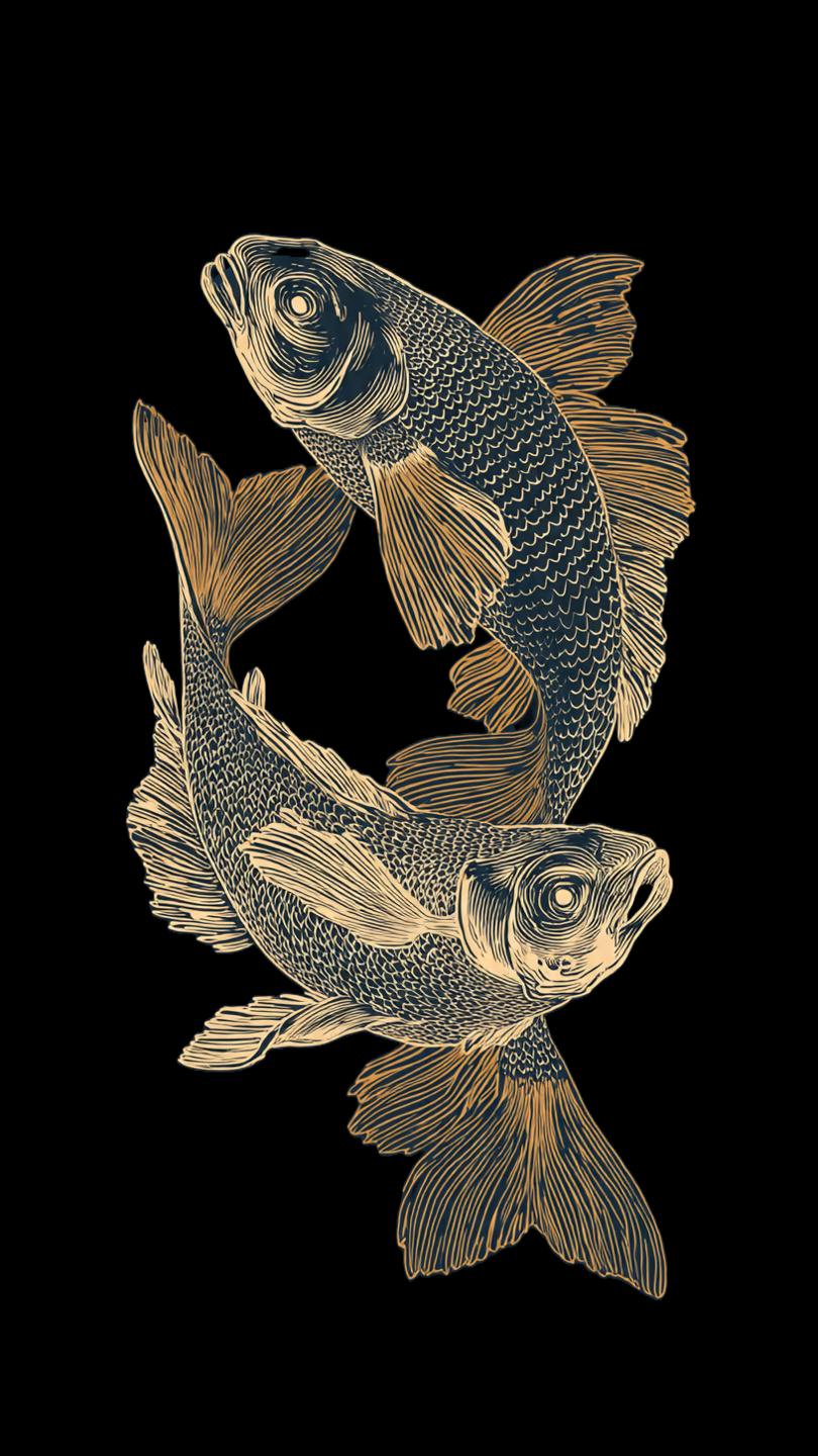 pisces zodiac illustration