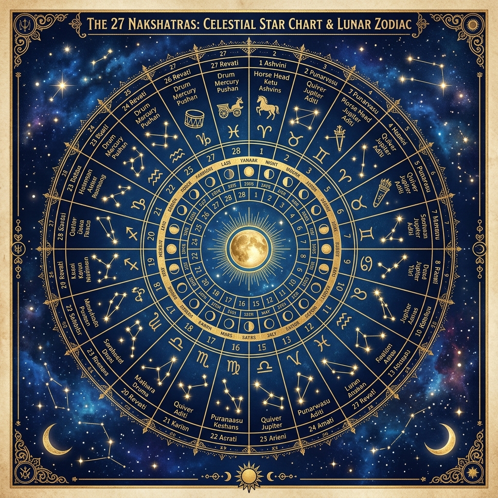 All 27 Nakshatras Explained: Meanings, Symbols, and Personality Traits